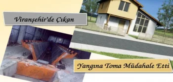 Viranşehir’de Çıkan Yangına TOMA Müdahale Etti